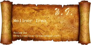 Wellner Irma névjegykártya